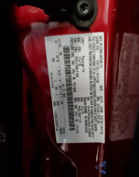 2017 Ford C-Max Se из США, поврежденный, VIN 1FADP5AU5HL104950